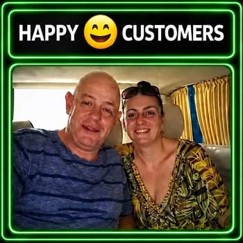 Happy private transfer customers